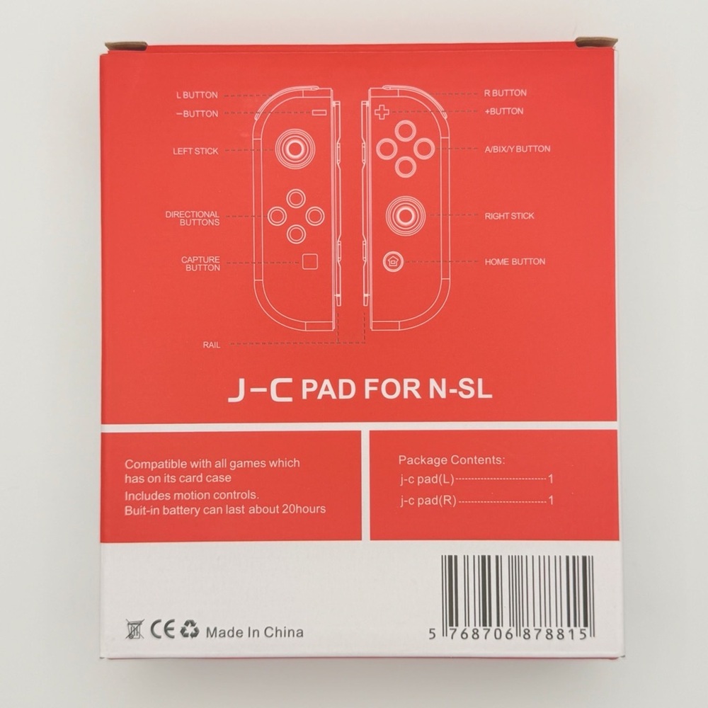 Brand New Red Blue J-C PAD Joy-Con Controller Nintendo Switch Wireless Gyro - Picture 3 of 3